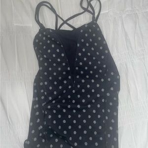 Lulu mesh cross back tank